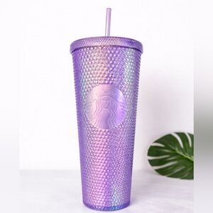 Starbucks Bling Purple Swirl Iridescent Studded Tumbler Venti Asia Exclusive NWT
